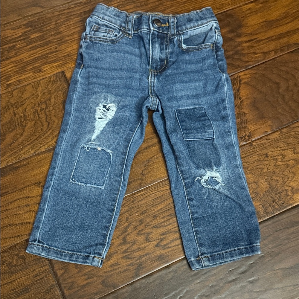 Wonder Nation Distressed Blue Kids Jeans